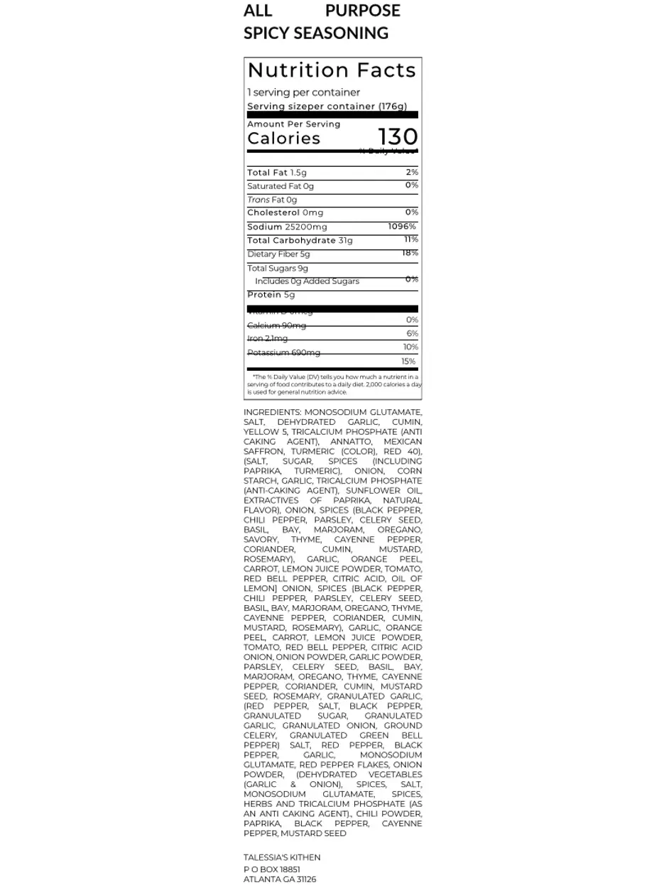 Spicy All Purpose Seasoning - Image 2